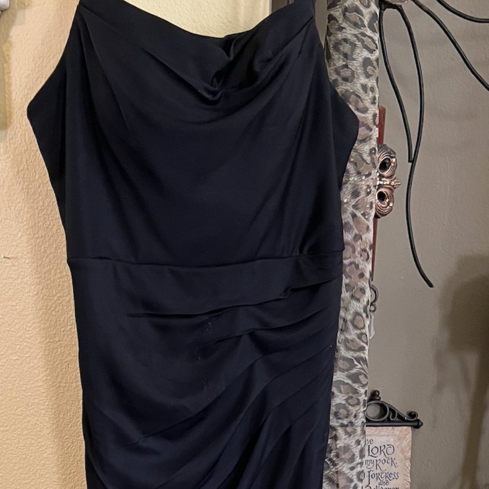 Black Long Fancy Slit Dress